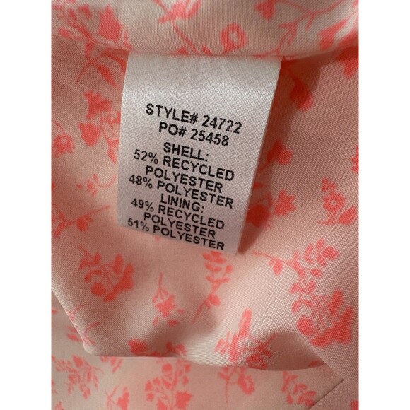 Skies Are Blue Vivid Peachy Orange Medium Lined Open Woman’s Coquette Blazer - Picture 5 of 12